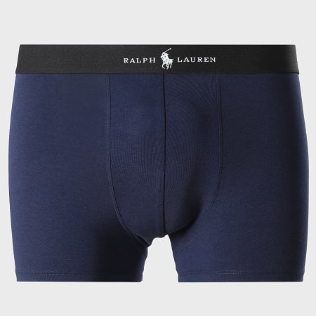 Polo Ralph Lauren - Lot De 3 Boxers Bleu Marine Bleu Clair Gris Chiné