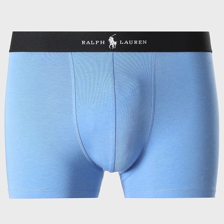 Polo Ralph Lauren - Lot De 3 Boxers Bleu Marine Bleu Clair Gris Chiné