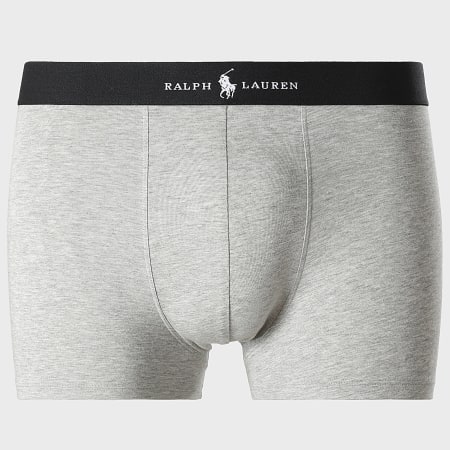 Polo Ralph Lauren - Lot De 3 Boxers Bleu Marine Bleu Clair Gris Chiné