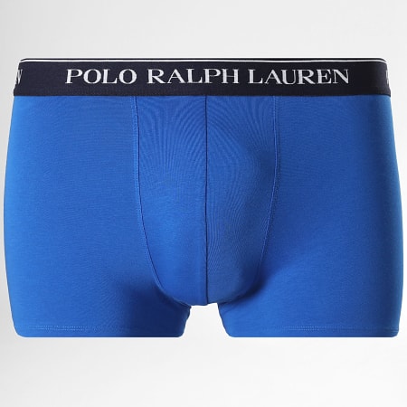 Polo Ralph Lauren - Lot De 5 Boxers Bleu Marine Bleu Roi Bleu Clair Jaune Orange