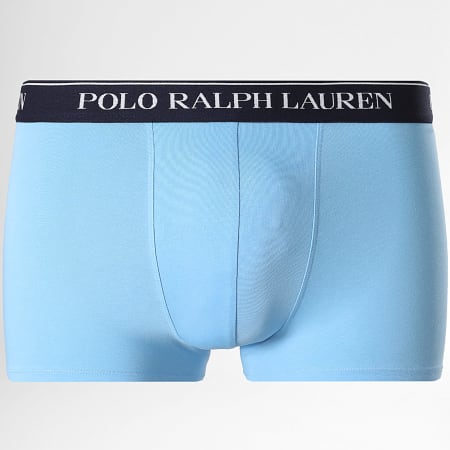 Polo Ralph Lauren - Lot De 5 Boxers Bleu Marine Bleu Roi Bleu Clair Jaune Orange