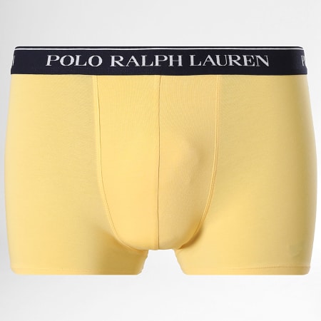 Polo Ralph Lauren - Lot De 5 Boxers Bleu Marine Bleu Roi Bleu Clair Jaune Orange
