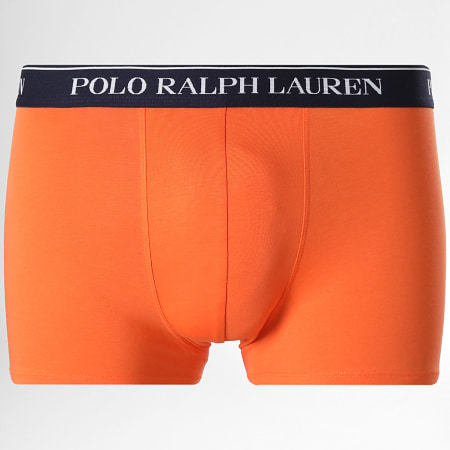 Polo Ralph Lauren - Lot De 5 Boxers Bleu Marine Bleu Roi Bleu Clair Jaune Orange
