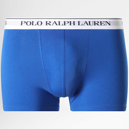 Polo Ralph Lauren - Lot De 5 Boxers Violet Bleu Marine Bleu Roi Vert Rose