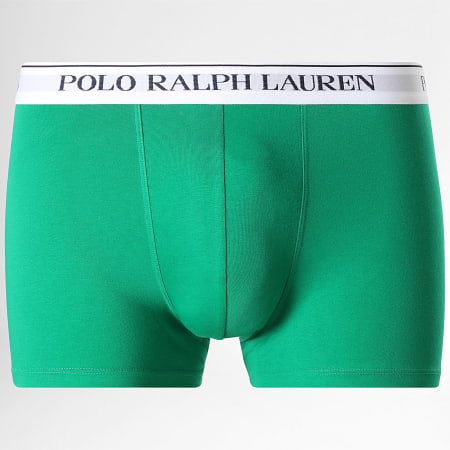 Polo Ralph Lauren - Lot De 5 Boxers Violet Bleu Marine Bleu Roi Vert Rose