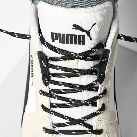 Puma - Zapatillas R78 Cyclone 404648 Alpine Snow Puma Black White x SUPERLACED
