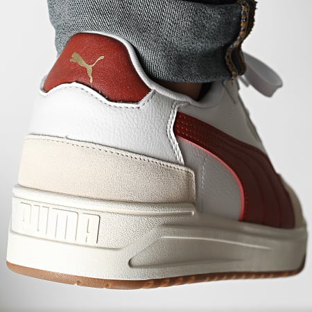 Puma - Zapatillas Shuffle Downtown OG 403840 Puma White Bordeaux Red Gold