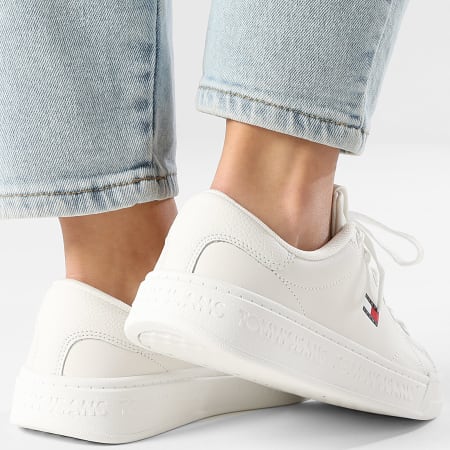 Tommy Jeans - Baskets Femme Script Cupsole 2960 Ecru