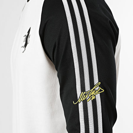 Adidas Originals - Tee Shirt Manches Longues A Bandes Juventus FC KB4456 Beige Clair Noir