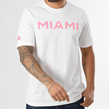 Adidas Sportswear - Tee Shirt Inter Miami FC JY7904 Blanc Rose