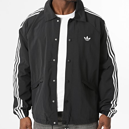 Adidas Originals - Veste Boutonnée A Bandes 3 Stripes KE3598 Noir