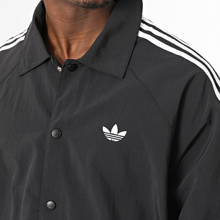 Adidas Originals - Veste Boutonnée A Bandes 3 Stripes KE3598 Noir