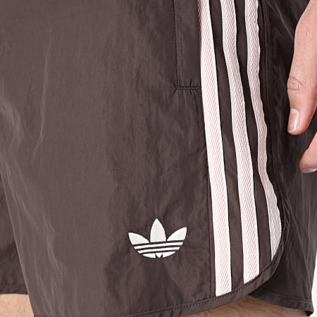 Adidas Originals - Short Jogging A Bandes Sprinter KE1662 Marron Rose Clair