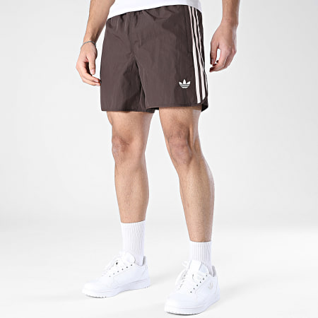 Adidas Originals - Short Jogging A Bandes Sprinter KE1662 Marron Rose Clair