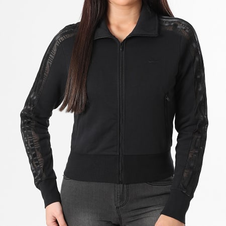 Adidas Originals - Veste Zippée Femme A Bandes Firebird KC8149 Noir