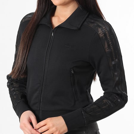 Adidas Originals - Veste Zippée Femme A Bandes Firebird KC8149 Noir