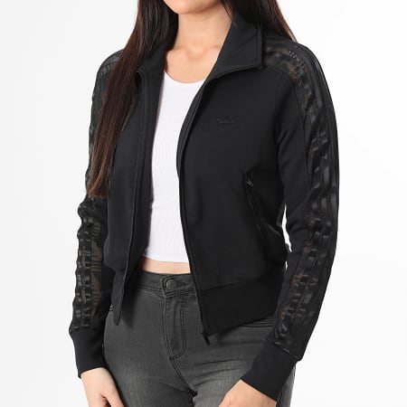 Adidas Originals - Veste Zippée Femme A Bandes Firebird KC8149 Noir
