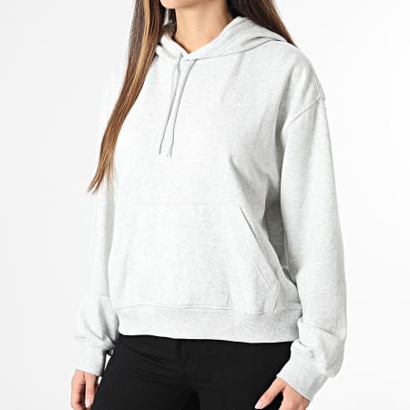 New Balance - Camisola com Capuz Oversize Mulher WT41507 Cinzento Claro Mesclado