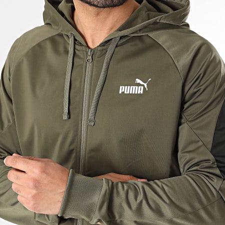 Puma - Trainingspak Poly 691768 Kaki Groen Zwart