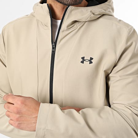 Under Armour - Jacket Zipped Hoodie Unstoppable 6014621 Beige - Ryses