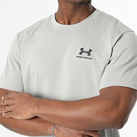 1373997 Under Armour - Tee Shirt Logo Emb Heavyweight 1373997 Gris ...