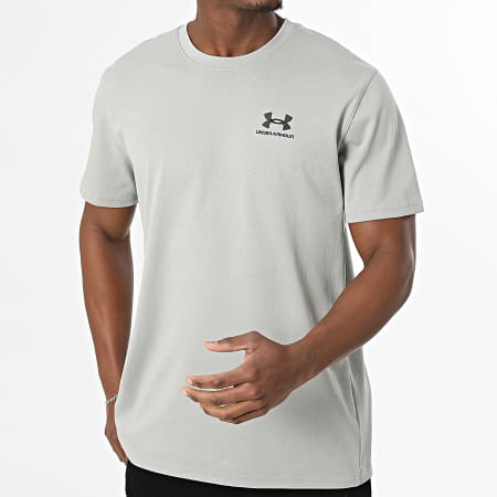 1373997 Under Armour - Tee Shirt Logo Emb Heavyweight 1373997 Gris ...