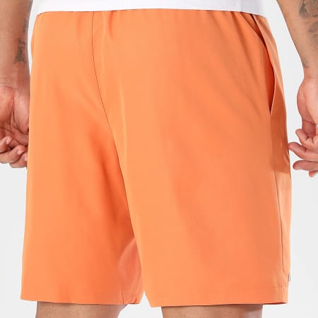 Lacoste - Short Jogging Diamanté Logo Brodé Crocodile Orange