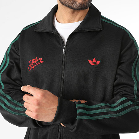 Adidas Originals - Veste Zippée A Bandes KD0451 Noir