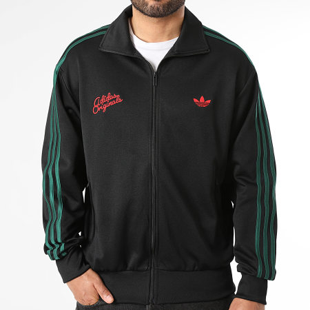 Adidas Originals - Veste Zippée A Bandes KD0451 Noir