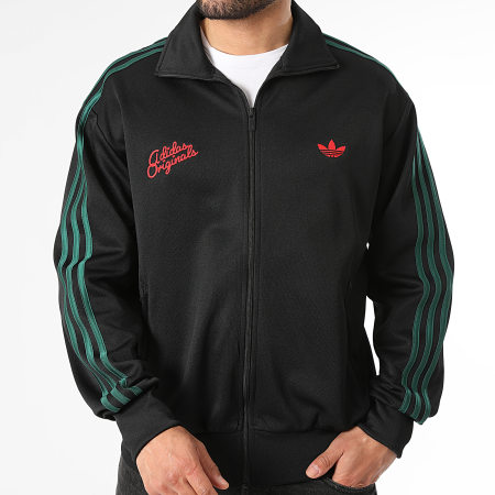 Adidas Originals - Veste Zippée A Bandes KD0451 Noir