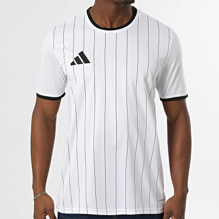 Adidas Sportswear - Tee Shirt Slim Entrada 26 GFX Jersey KB3971 Blanc Noir