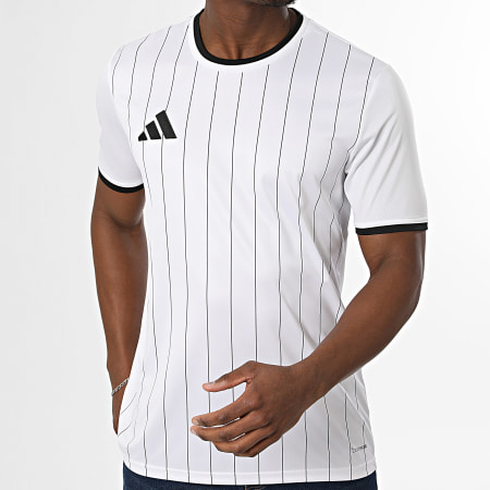 Adidas Sportswear - Tee Shirt Slim Entrada 26 GFX Jersey KB3971 Blanc Noir