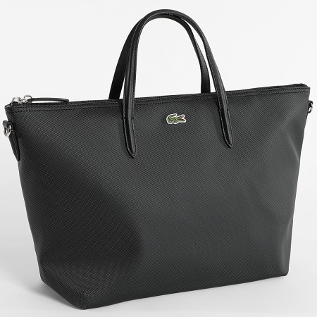 Lacoste - Bolso Mujer Logo Bordado Cocodrilo Negro