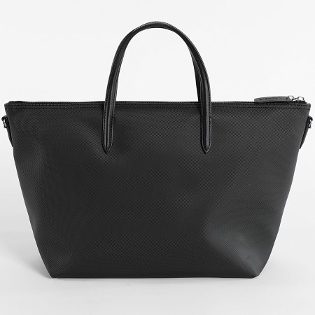 Lacoste - Bolso Mujer Logo Bordado Cocodrilo Negro