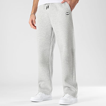 Batman - Pantalon Jogging Large Patch Batman Gris Chiné