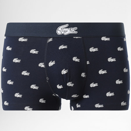 Lacoste - Lot De 3 Boxers Classic Bleu Marine Bleu Clair
