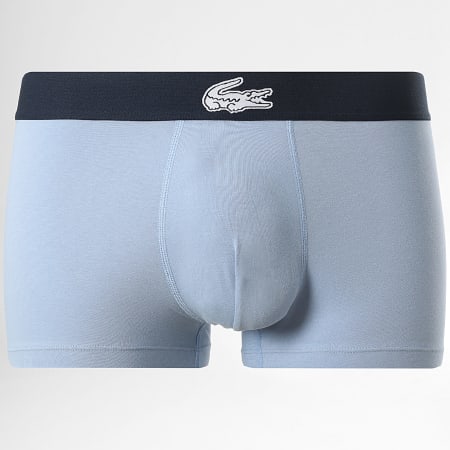 Lacoste - Lot De 3 Boxers Classic Bleu Marine Bleu Clair