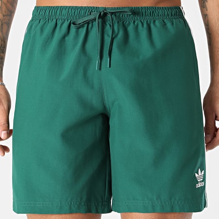 Adidas Originals - Short De Bain A Bandes Adic JZ8477 Vert