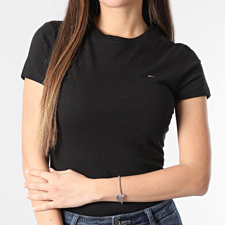 Tommy Jeans - Lot De 3 Tee Shirts Femme 2175 Noir Bleu Marine Blanc