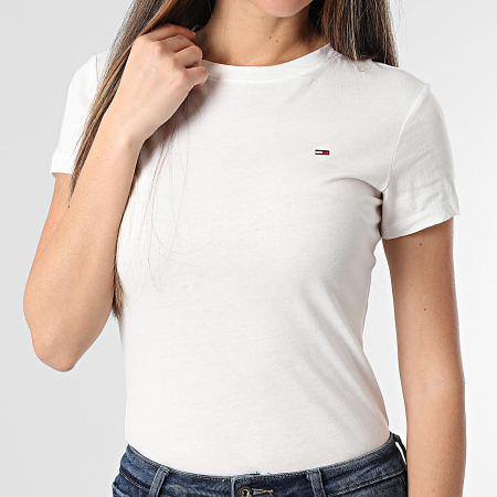 Tommy Jeans - Lot De 3 Tee Shirts Femme 2175 Noir Bleu Marine Blanc