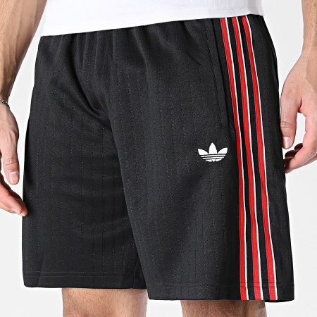 Adidas Originals - Short Jogging A Bandes Firebird KS5505 Noir Rouge