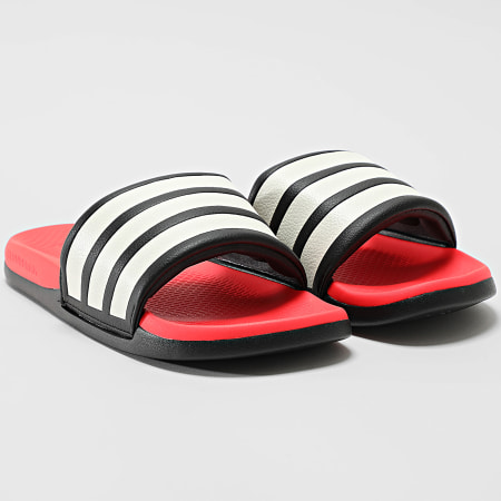 Adidas Sportswear - Claquettes Adilette Comfort 2.0 HQ2472 Core Black Core White Lucid Red