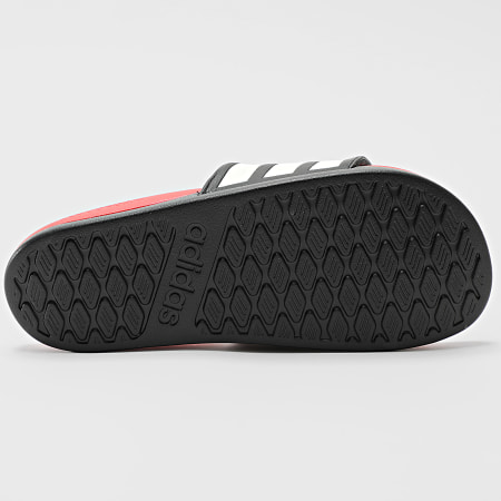 Adidas Sportswear - Claquettes Adilette Comfort 2.0 HQ2472 Core Black Core White Lucid Red