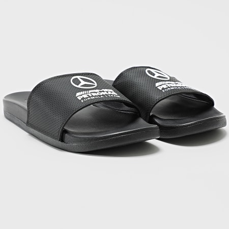 Adidas Sportswear - Claquettes Adilette Comfort AMG Mercedes Slides KI6109 Core Black Cloud White