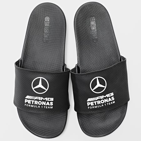 Adidas Sportswear - Claquettes Adilette Comfort AMG Mercedes Slides KI6109 Core Black Cloud White