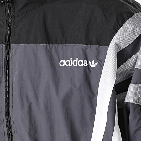 Adidas Originals - Ensemble De Survêtement A Bandes Santiago TT KS8326 KE3430 Noir Gris Anthracite