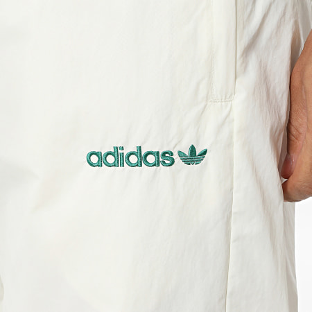 Adidas Originals - Ensemble De Survêtement A Bandes Santiago TP KS8328 KE2148 Beige Clair Vert Noir