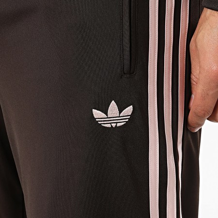 Adidas Originals - Ensemble De Survêtement A Bandes Firebird KD8309 KD8321 Marron Rose Clair