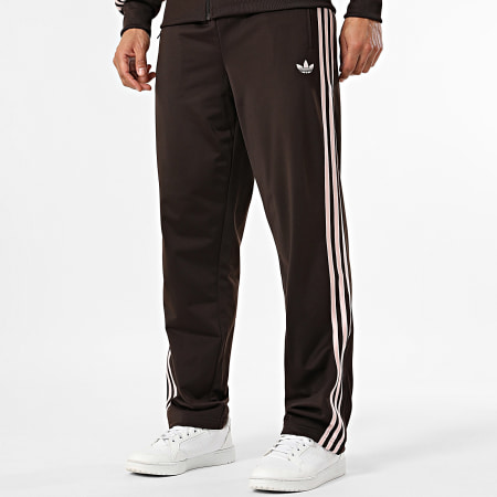 Adidas Originals - Ensemble De Survêtement A Bandes Firebird KD8309 KD8321 Marron Rose Clair