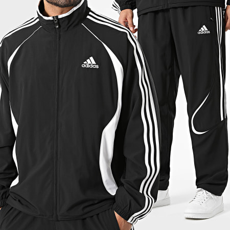 Adidas Sportswear - Ensemble De Survetement A Bandes Teamgeist KD5858 KD5863 Noir Blanc